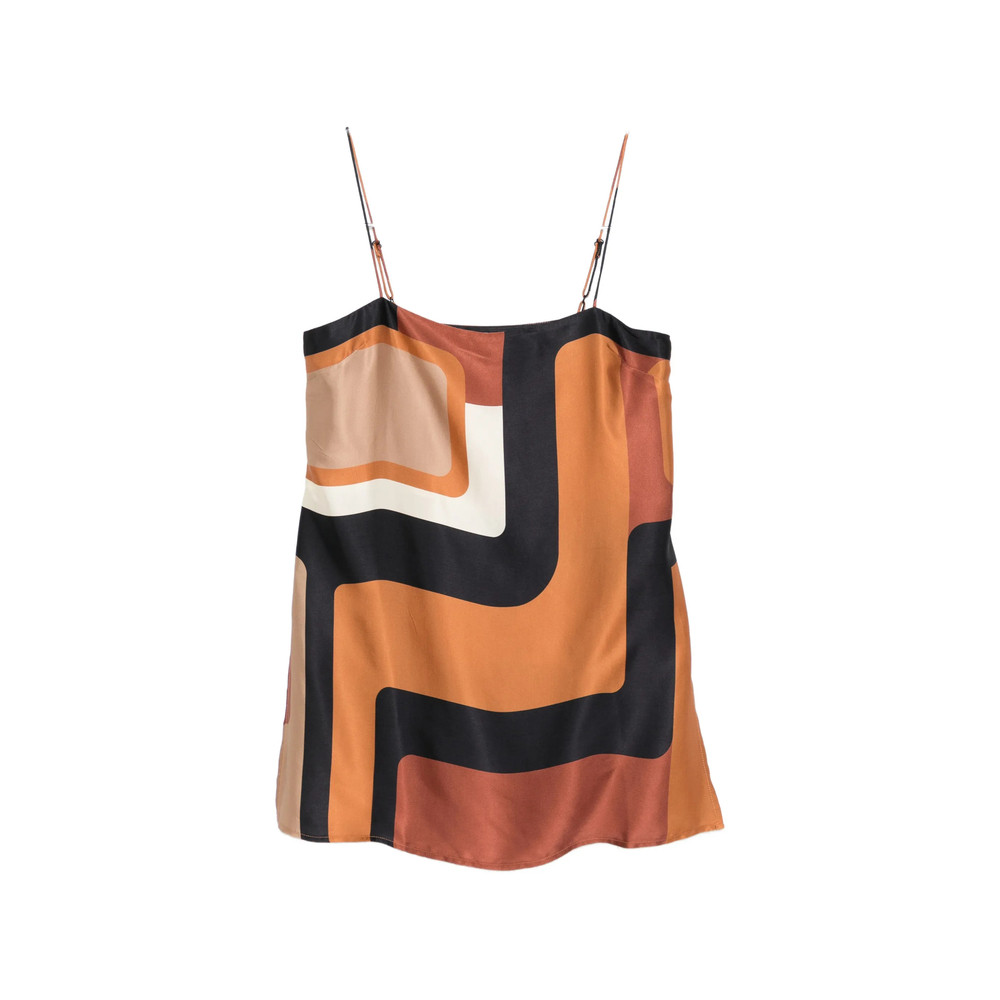 Faithfull The Brand Aina Geometric-pattern Blouse