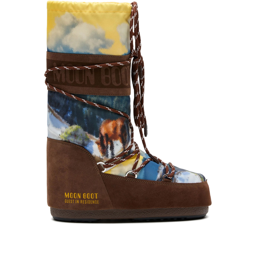 Moon Boot X Guest In Residence X Guest In Residence Landscape-print Boots