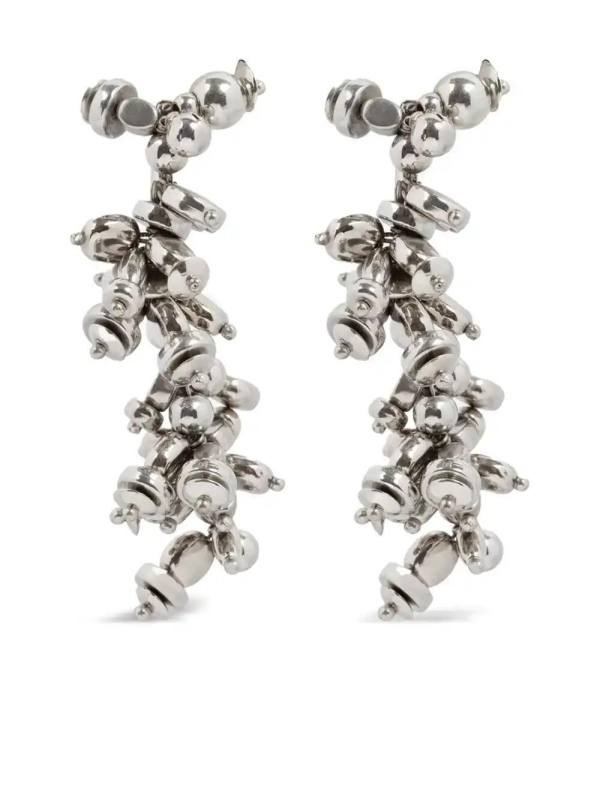 bead-embellished earrings