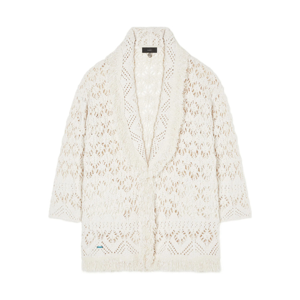 Alanui Lagoon Romance Fringed Cardigan