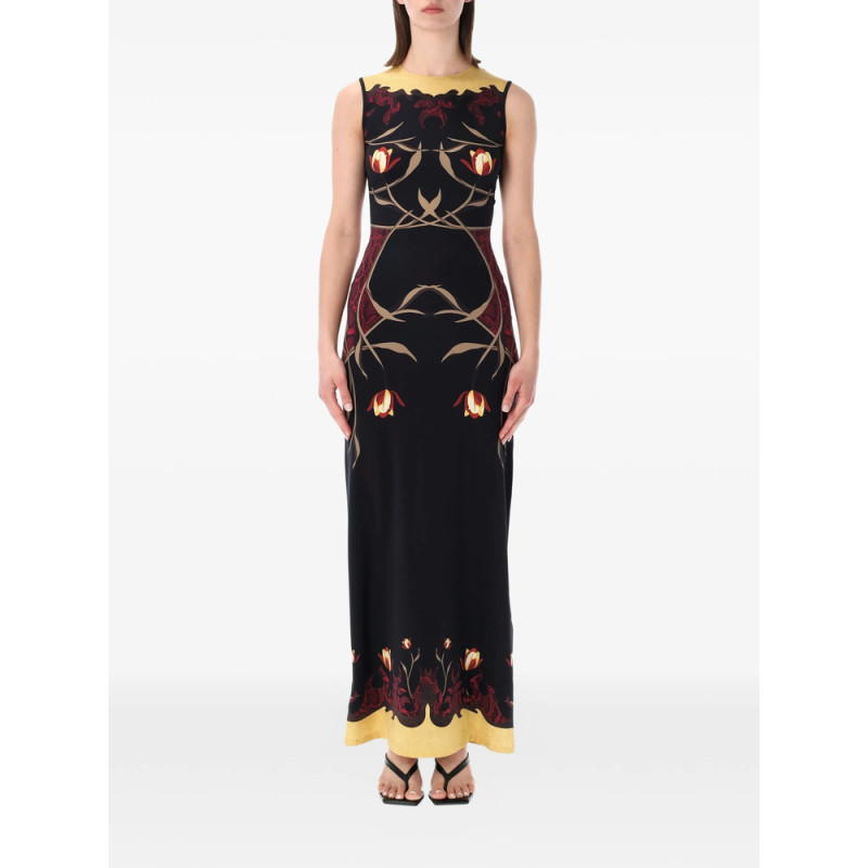 Marine Serre Floral-print Sleeveless Maxi Dress