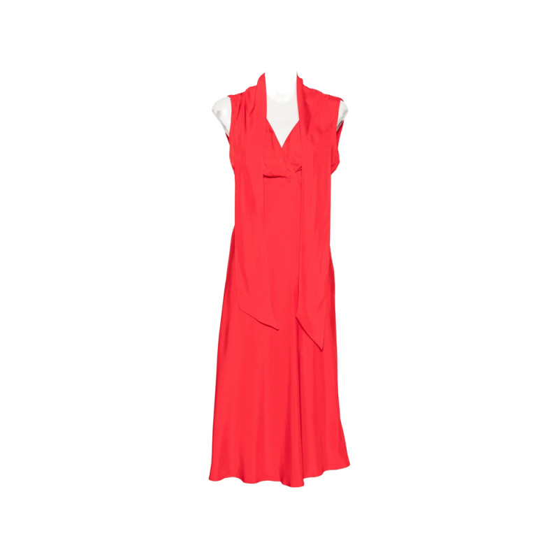 Calvin Klein V-neck Sleeveless Midi Dress