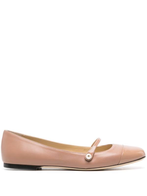 pearl-detail ballerina shoes