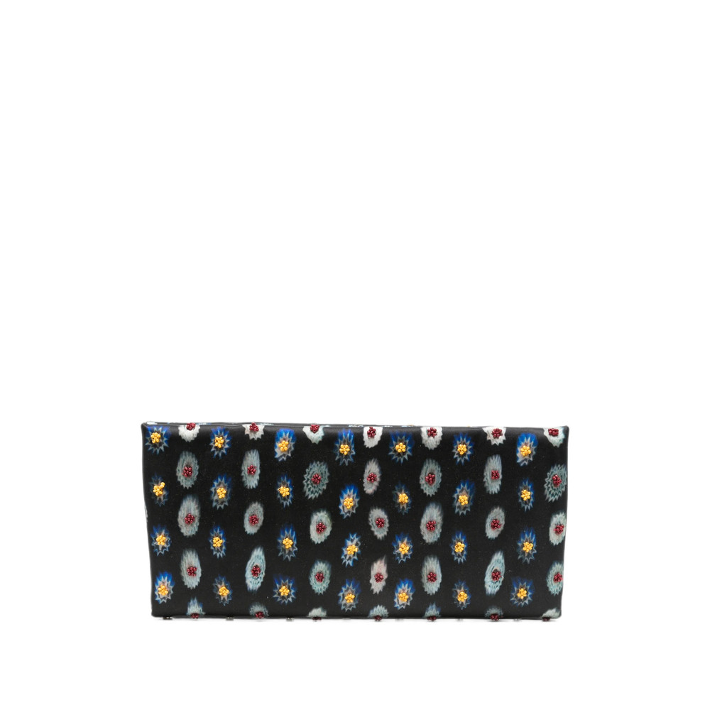 Staud Muse Bead-embellished Ikat-print Clutch Bag