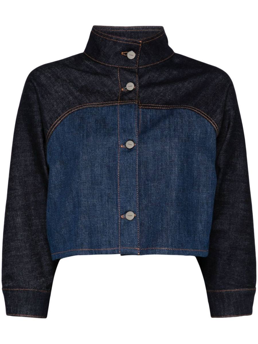 two-tone denim jacket