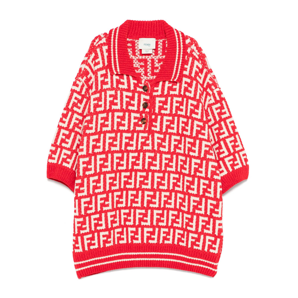 Fendi FF-jacquard Polo Shirt