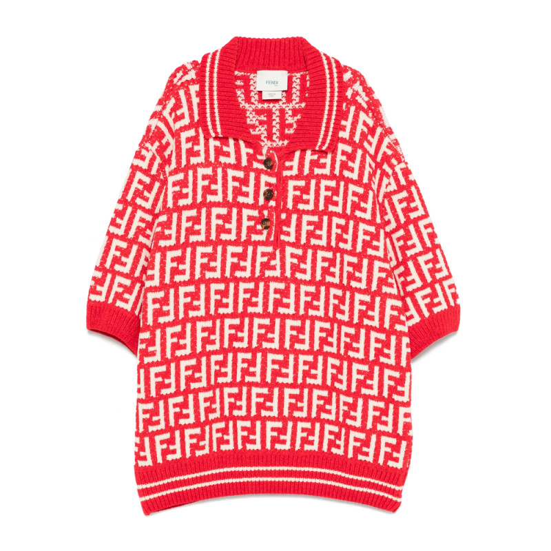 Fendi FF-jacquard Polo Shirt