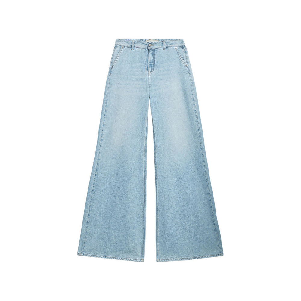 Blumarine Stone Washed Palazzo Pants