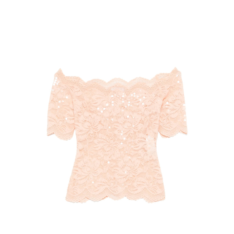 Rabanne Lace Embellished Top