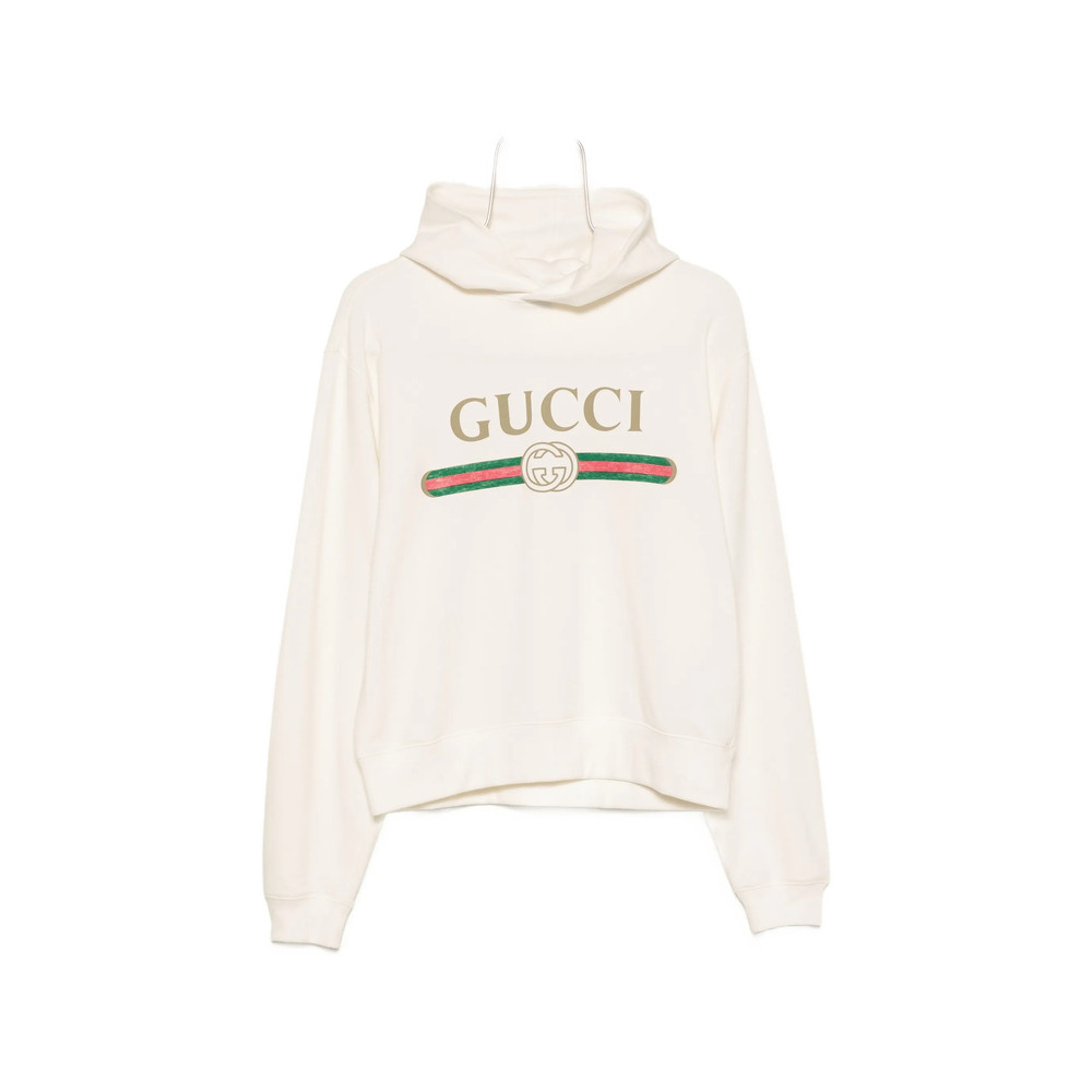 Gucci Long-sleeve Logo-print Hoodie