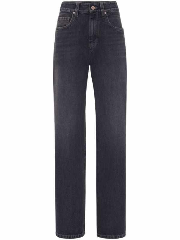 high-rise wide-leg jeans