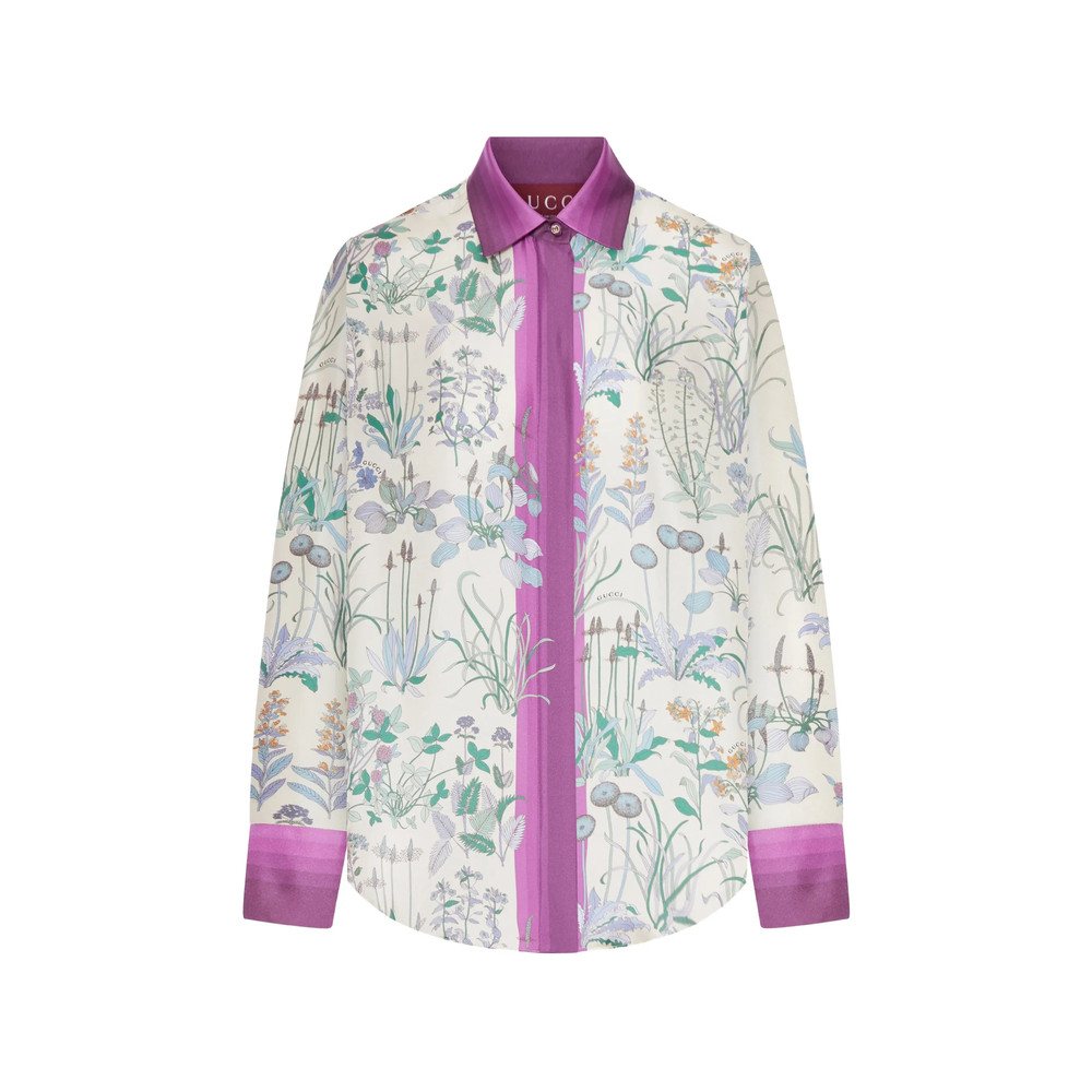 Gucci Floral Stripe Top