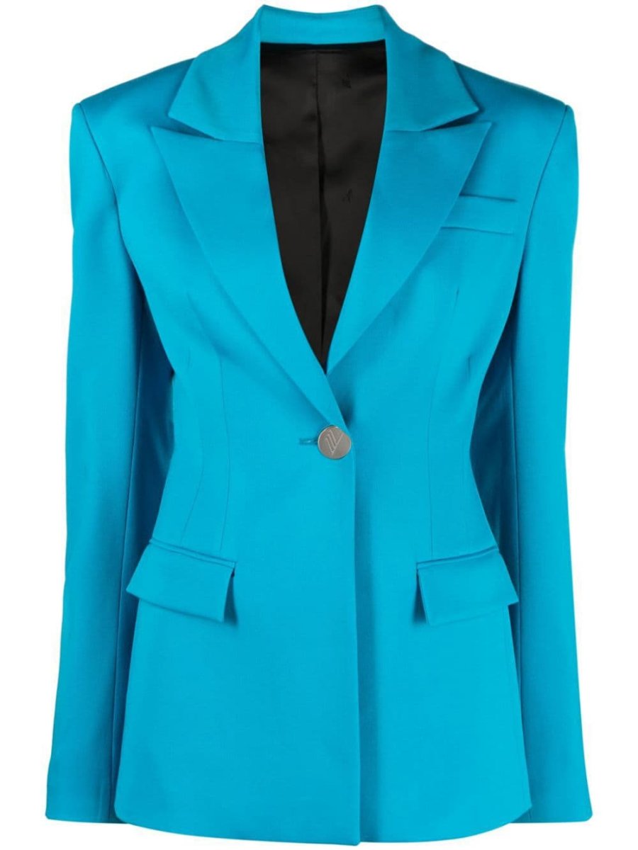 single-breasted virgin-wool blazer