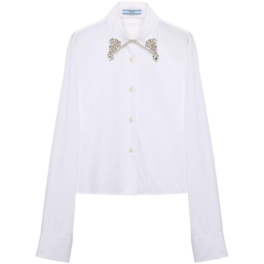 Prada Crystal-embellishmed Shirt