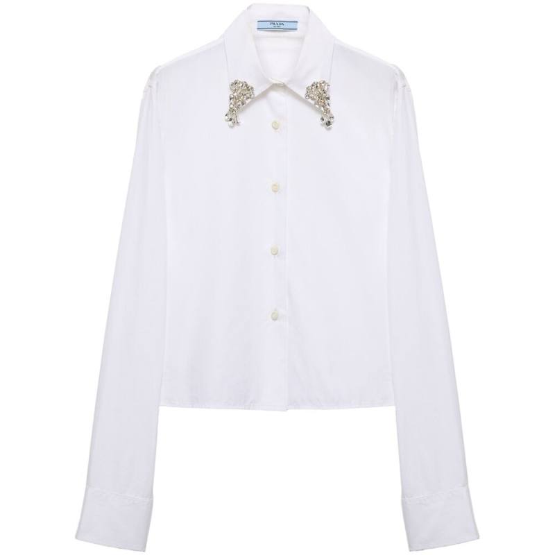 Prada Crystal-embellishmed Shirt