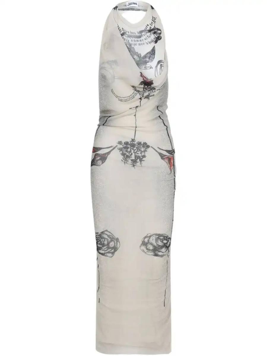 Tattoo Rose and Bird dress