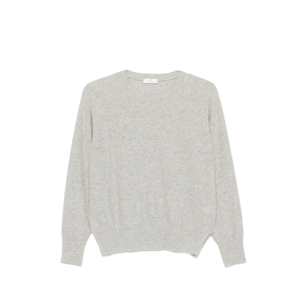 Panicale Sequin-embellished Side-slit Sweater