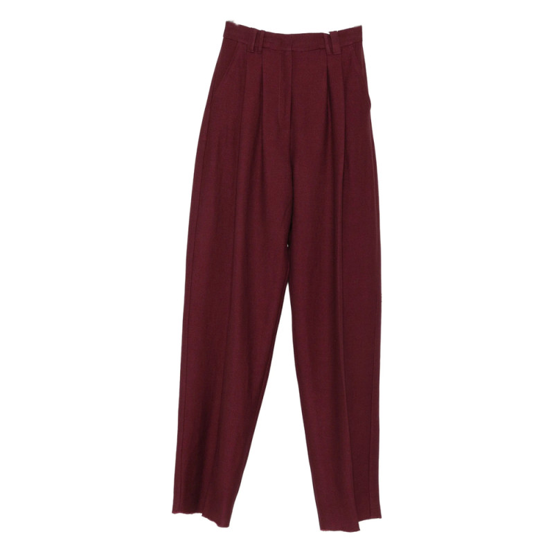 Stella Maxwell For Marella Pleated High-waisted Trousers