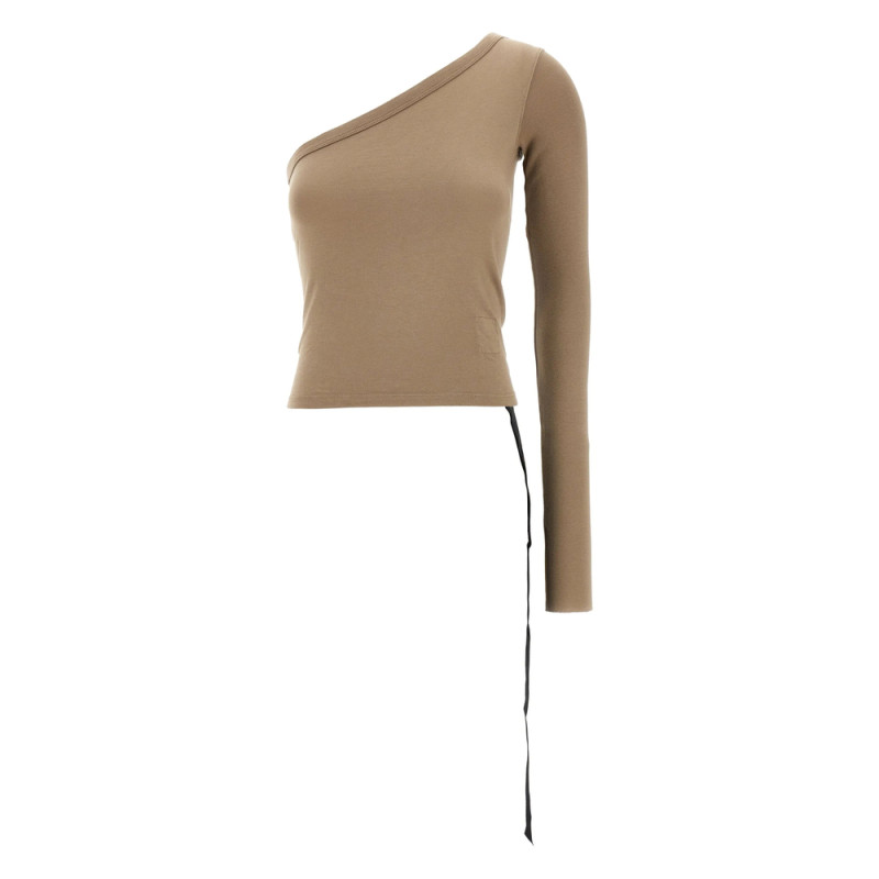 Rick Owens Drkshdw Ziggy Asymmetric-neckline T-shirt