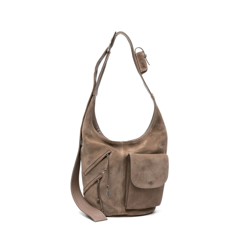 Ba & sh Youyou Suede Shoulder Bag