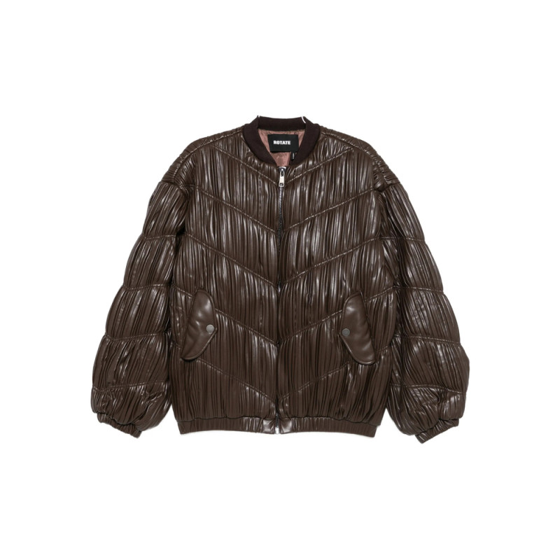 Rotate Pleated Bomber Jacket