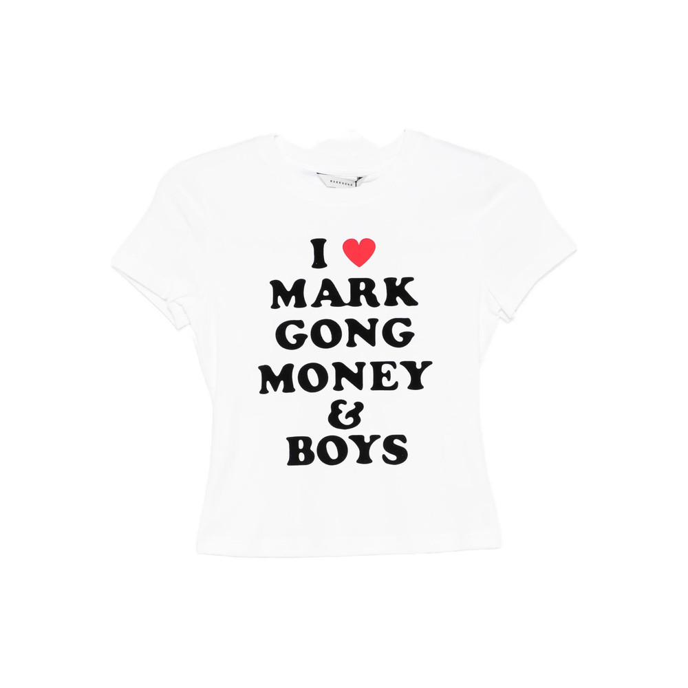 Markgong Slogan-print T-shirt