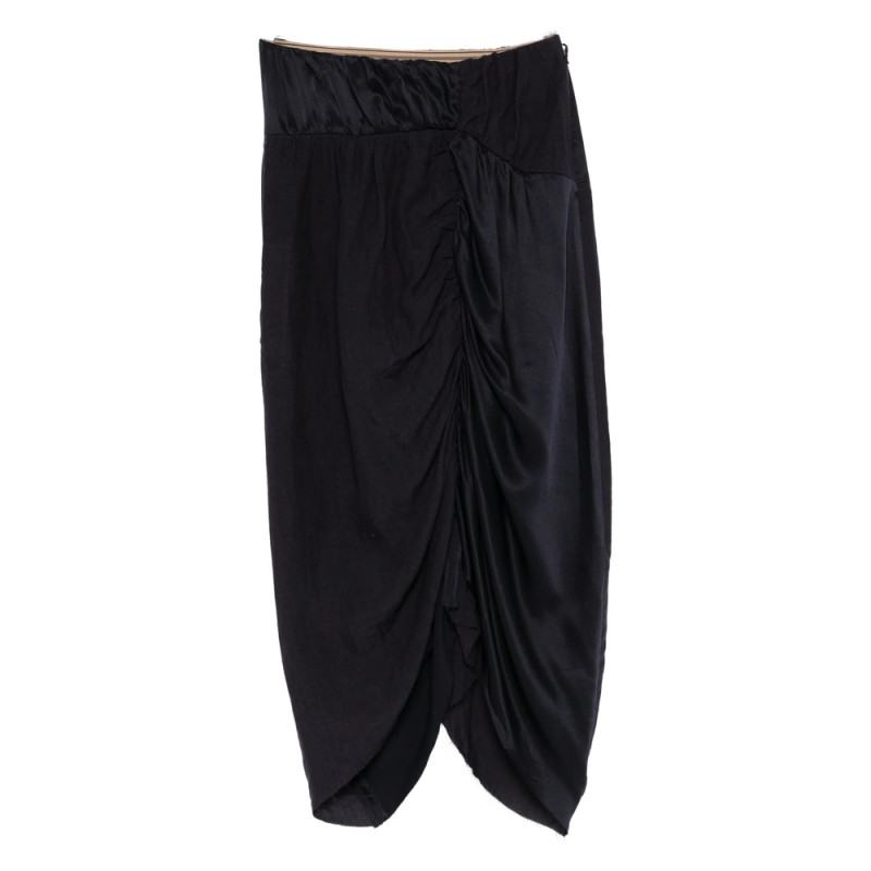 Ziggy Chen Ruched Midi Skirt