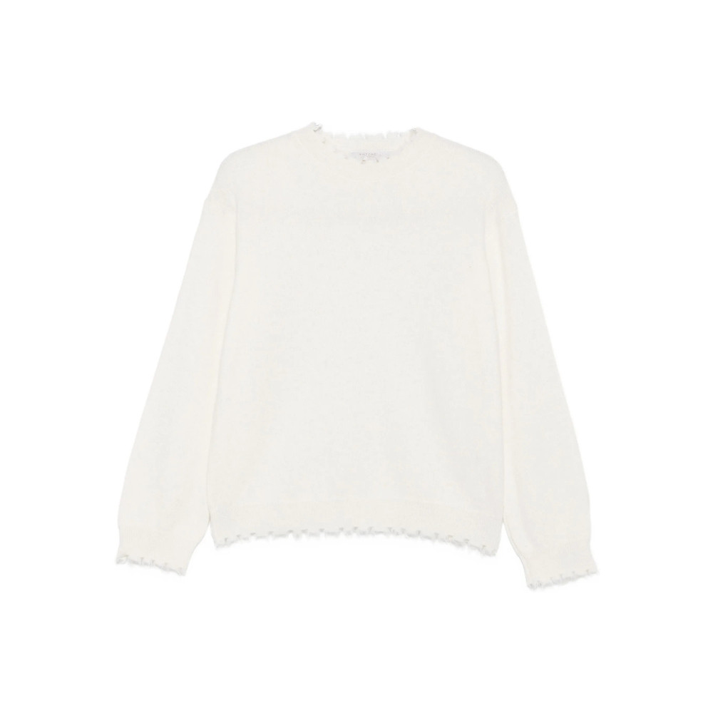 Antonelli Frayed-hem Round-neck Sweater