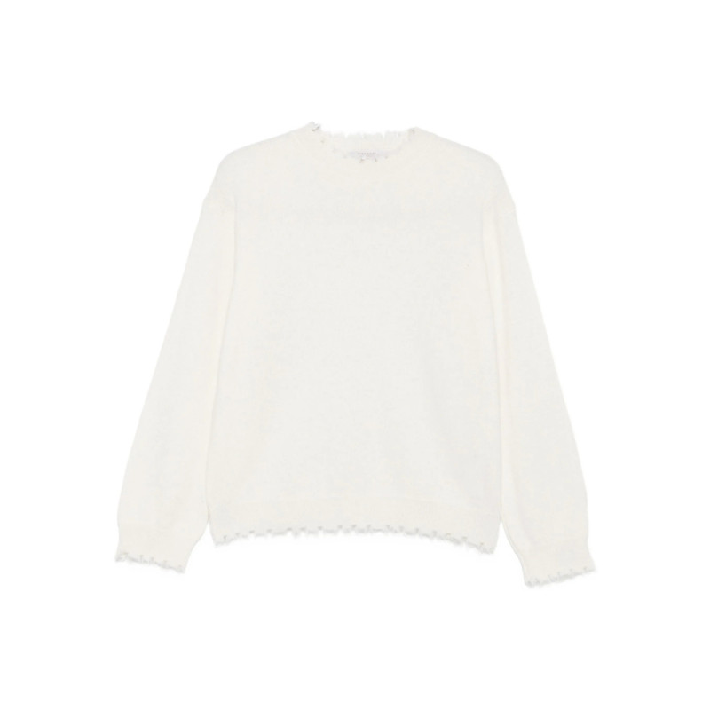 Antonelli Frayed-hem Round-neck Sweater