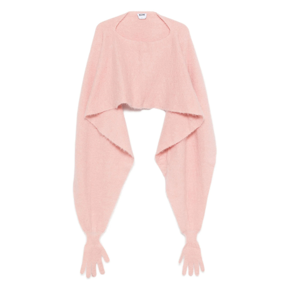 Moschino Alpaca Wool Glove-detail Jacket