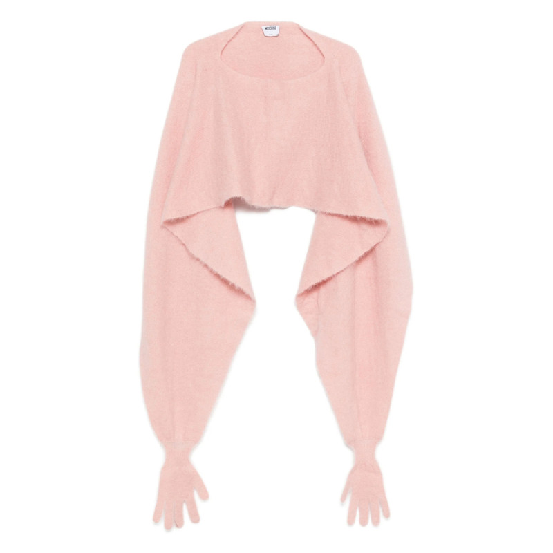 Moschino Alpaca Wool Glove-detail Jacket