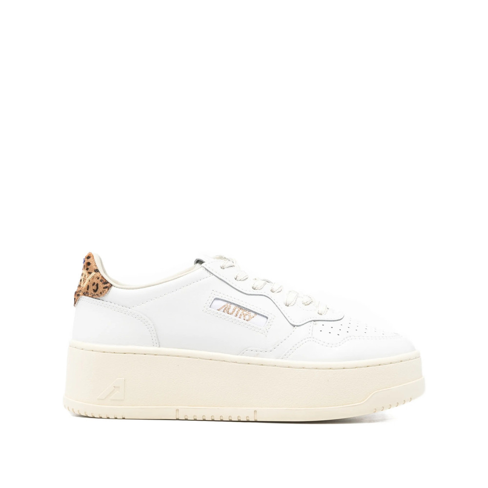 Autry Medalist Platform Leopard-panel Sneakers