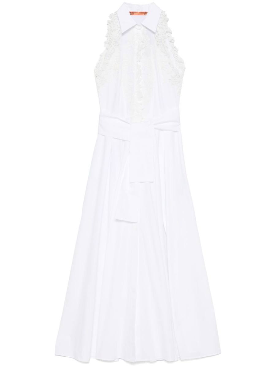 floral lace-detail maxi dress