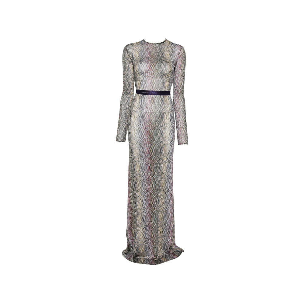 Missoni Zigzag-knit Open-back Dress