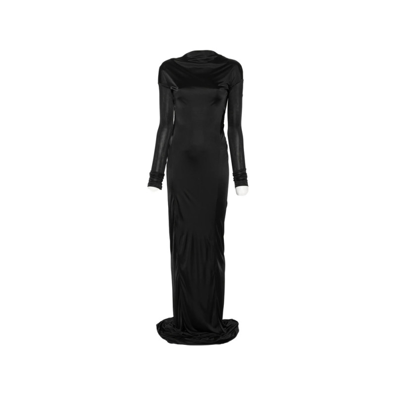 Petar Petrov Close Contact Open-back Long-sleeve Maxi Dress