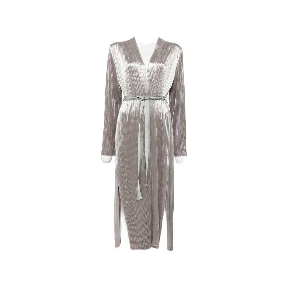 Forte Forte Plissé-effect Belted Coat
