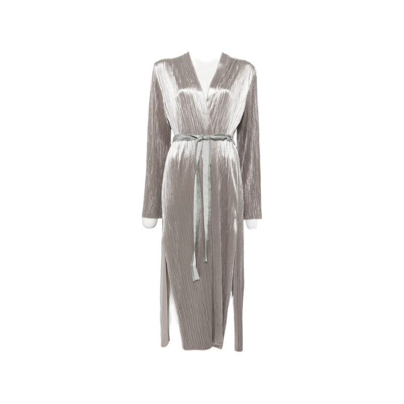 Forte Forte Plissé-effect Belted Coat
