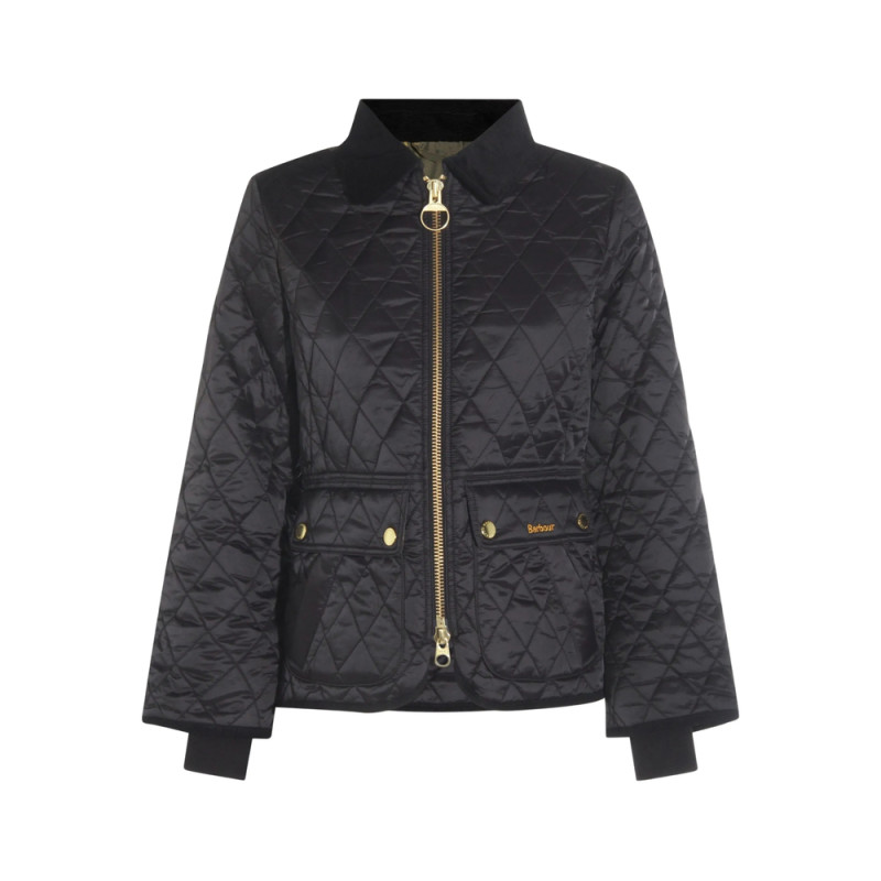 Barbour Diamond-quilted Zip-front Coat