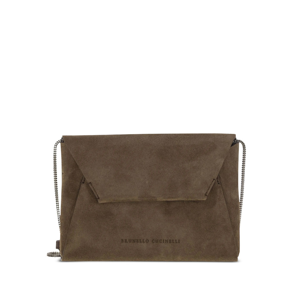Brunello Cucinelli BC Duo Suede Clutch Bag