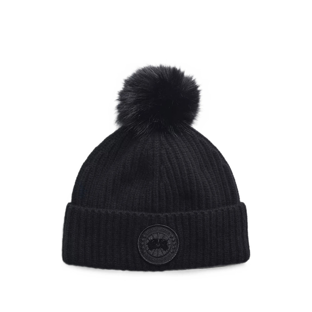 Canada Goose Pom-pom Ribbed-knit Beanie Hat