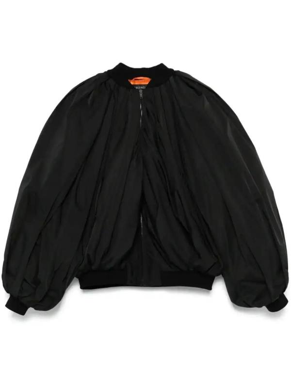 draped bomber jacket