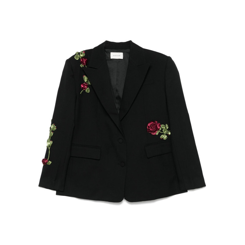 Markgong Floral-appliqué Blazer