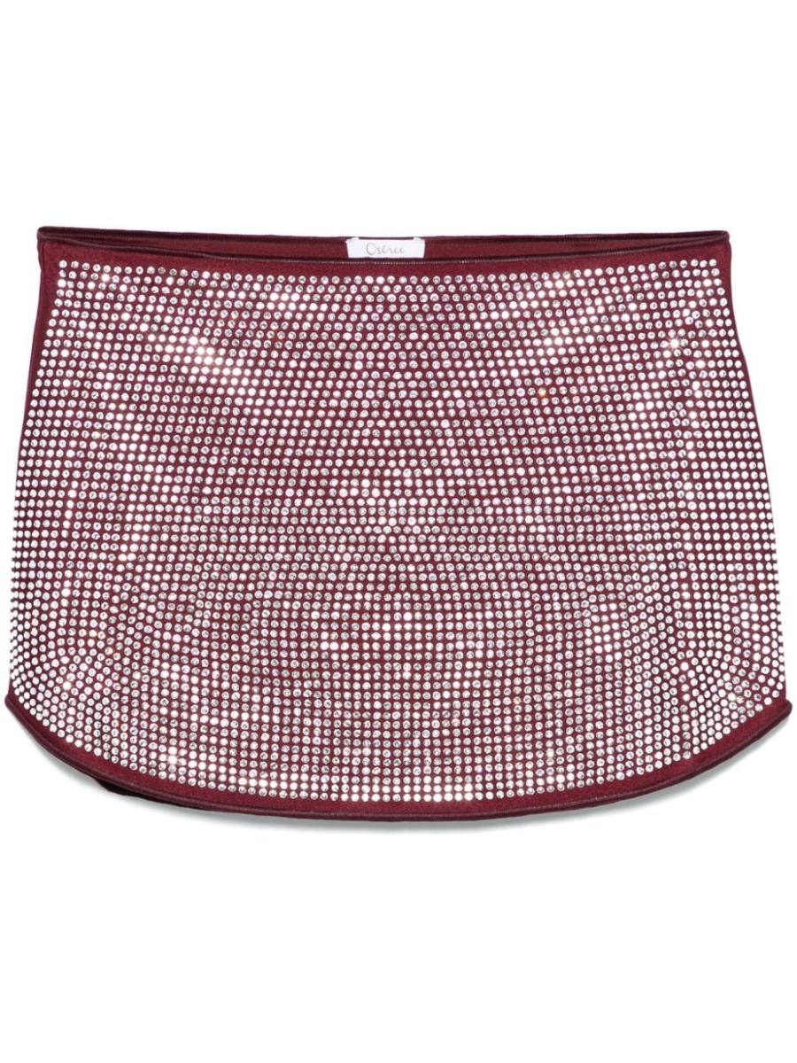 crystal-embellished mini skirt