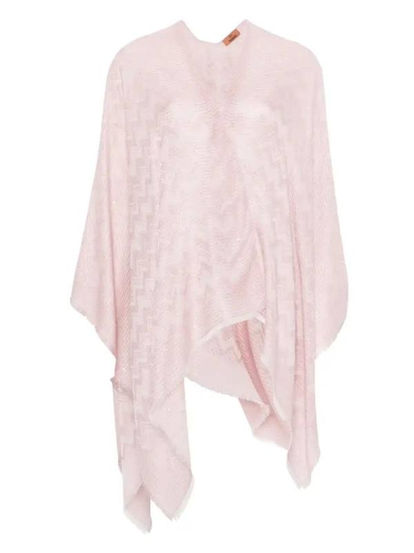 zigzag-woven cape