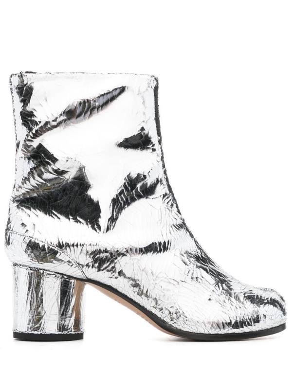 Tabi 60mm mirror-effect ankle boots