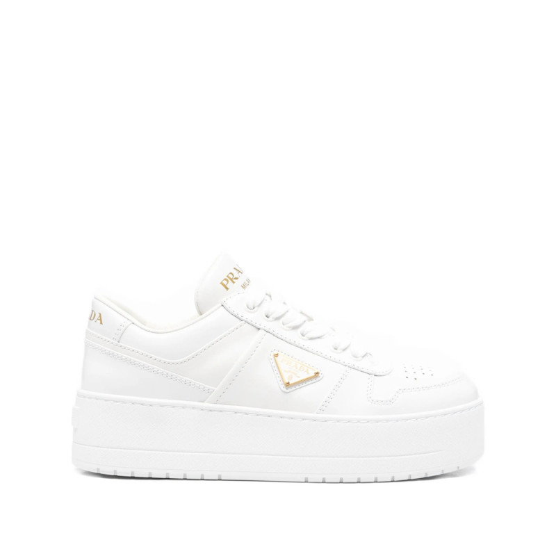 Prada Platform Logo-patch Sneakers