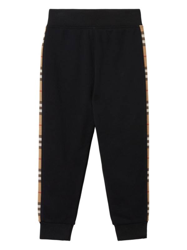 Vintage Check stripe track pants