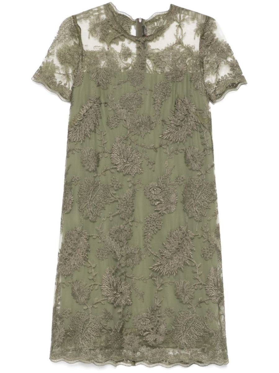 floral-embroidered mini dress