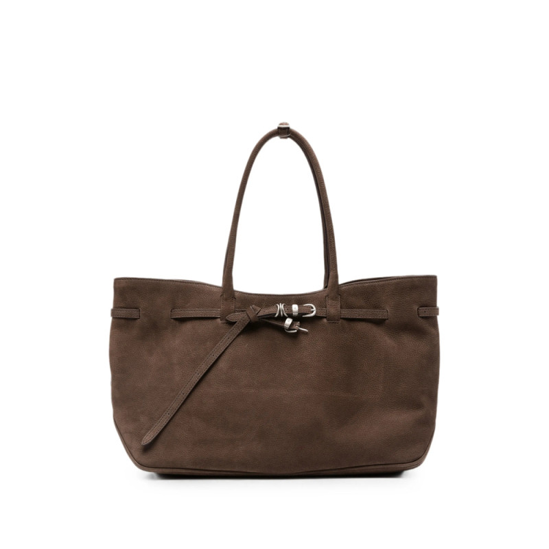 Margesherwood Buckle-detail Suede Tote Bag
