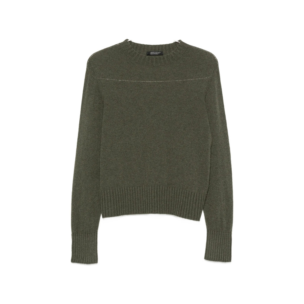 Aragona Long-sleeve Ribbed-trim Sweater